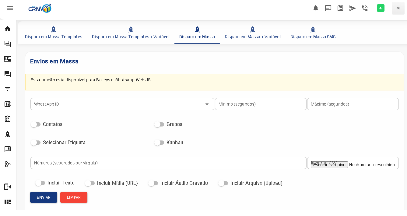 Inbox unificado do WhatsApp