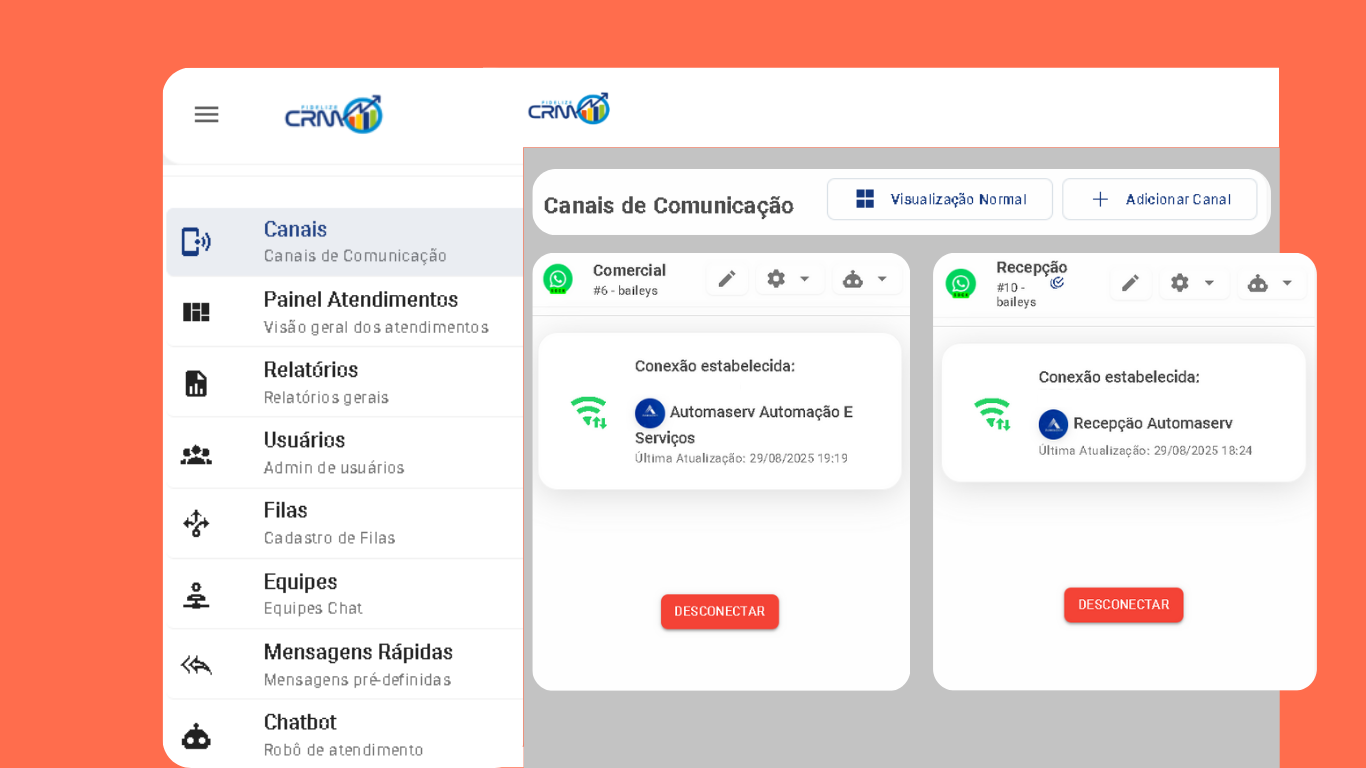 Demonstração da Exportação de Contatos